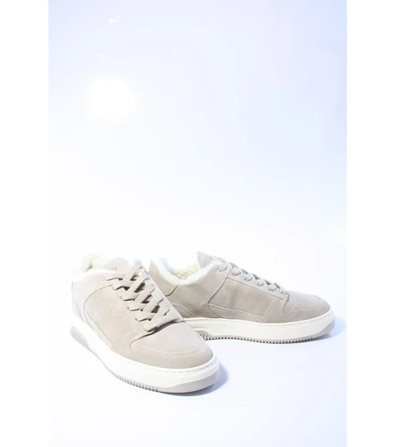 Nubikk Basket Court Fur, sneakers voor heren in taupe
