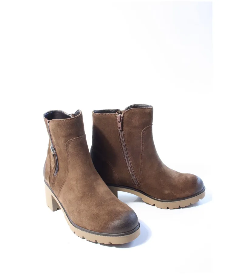 Gabor 8064.03.004, enkellaarsjes & boots voor dames in bruin