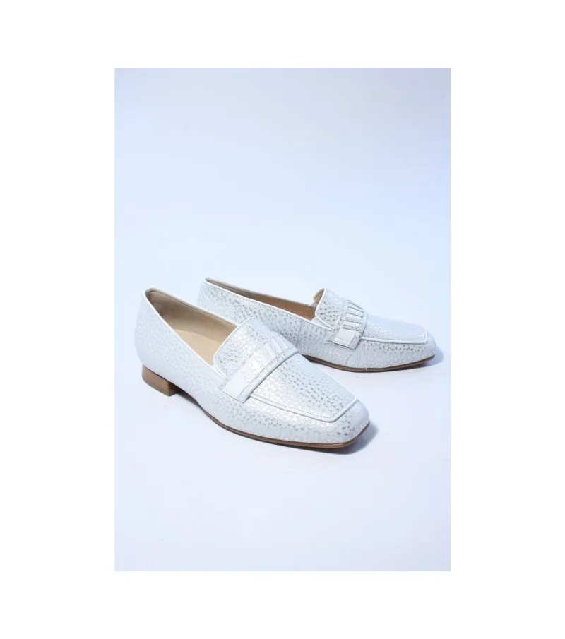 Hassia Napoli 300864, instappers & loafers voor dames in zilver