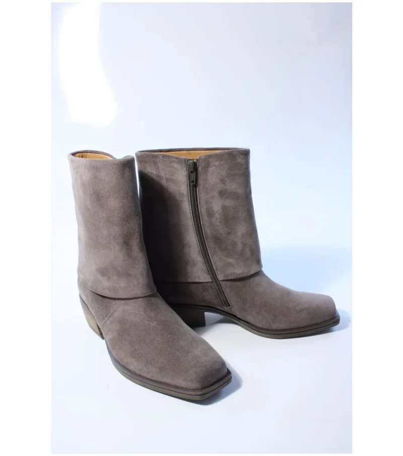 Gabor 8054.02.003, enkellaarsjes & boots voor dames in taupe