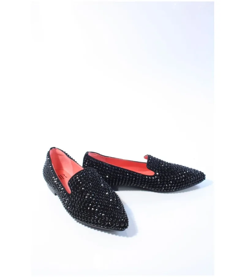 Blackrose Stesy Strass B, instappers & loafers voor dames in zwart