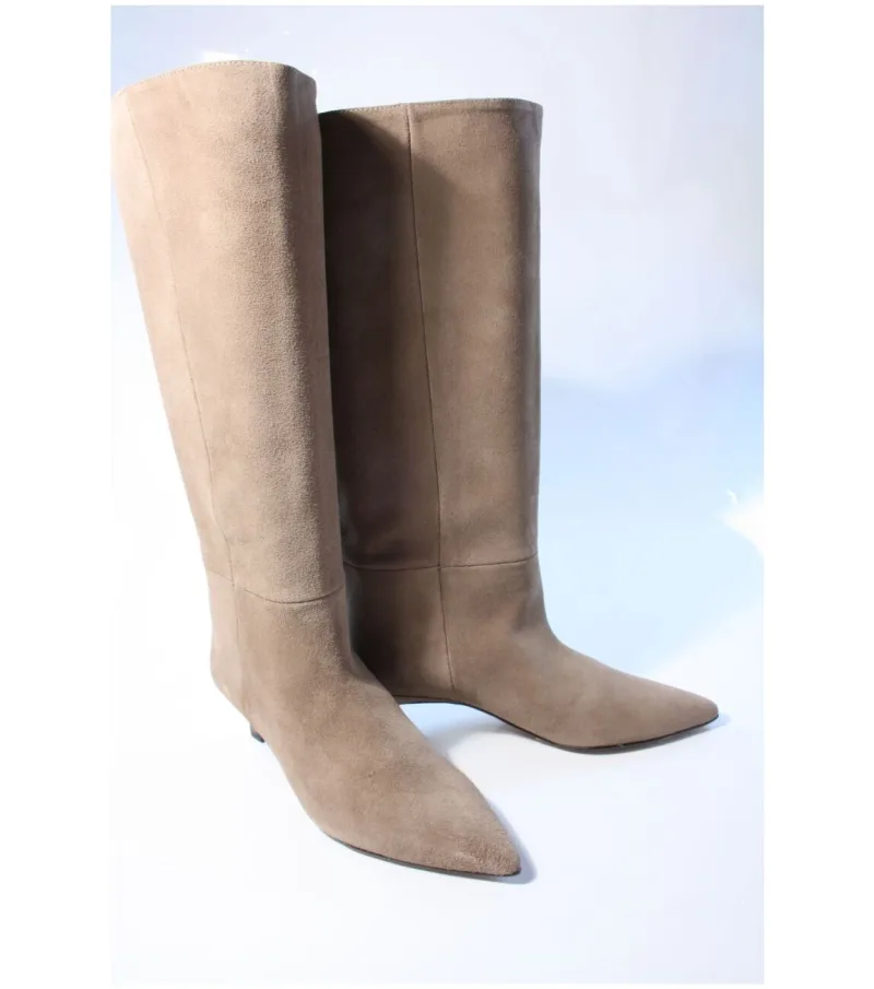 Angel Alarcon 26572, laarzen voor dames in taupe