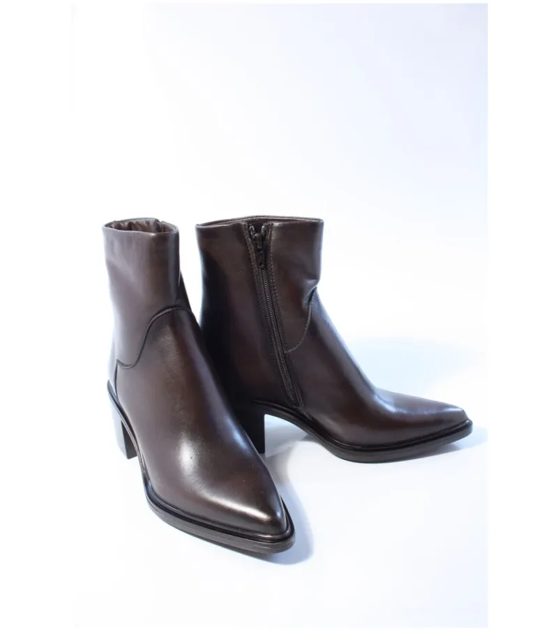 MJUS L39202, enkellaarsjes & boots voor dames in bruin