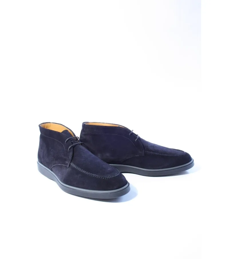 Magnanni 25622, veterschoenen voor heren in gekleed blauw