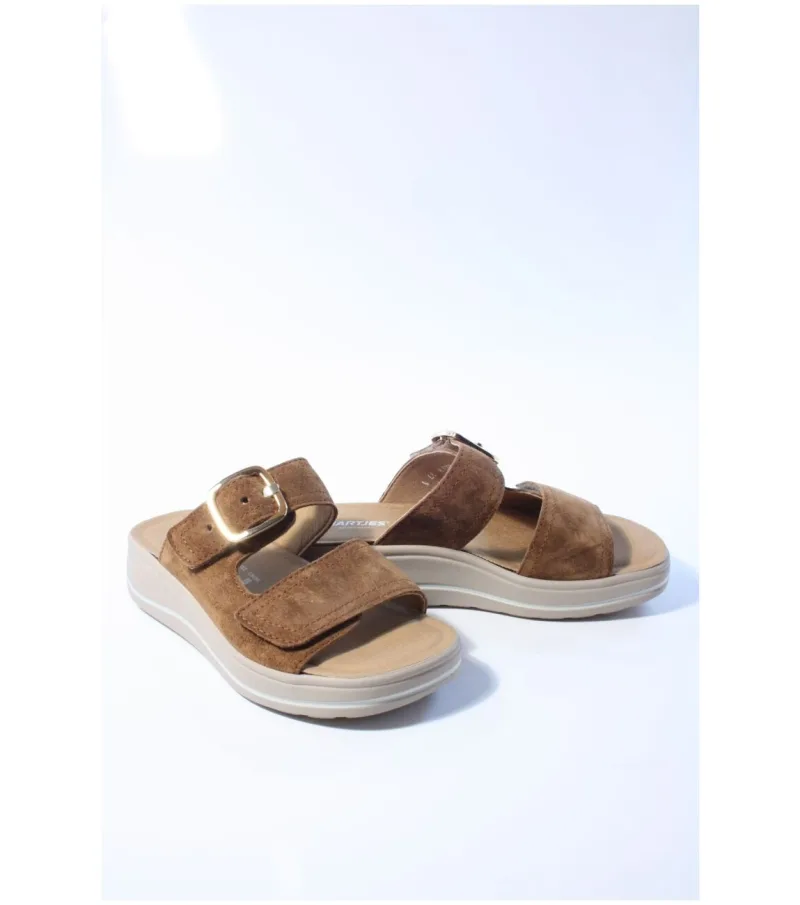 Hartjes 122.2003 Woogie, slippers voor dames in cognac