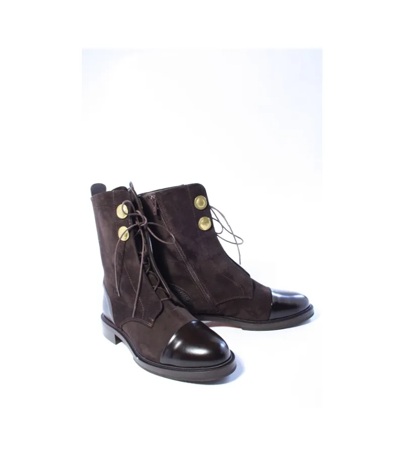 Pertini 33049, enkellaarsjes & boots voor dames in bruin