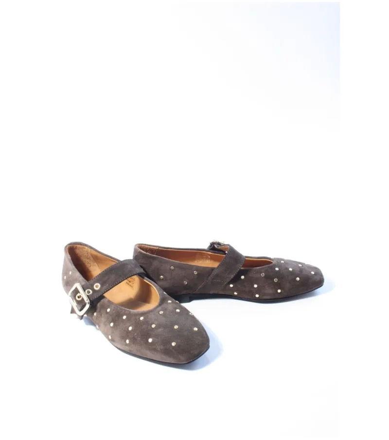 Via Vai 62371 Lou Nina, ballerina's voor dames in bruin