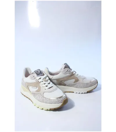 Floris Van Bommel SFW-10164, sneakers voor dames in taupe, foto 1 van 2