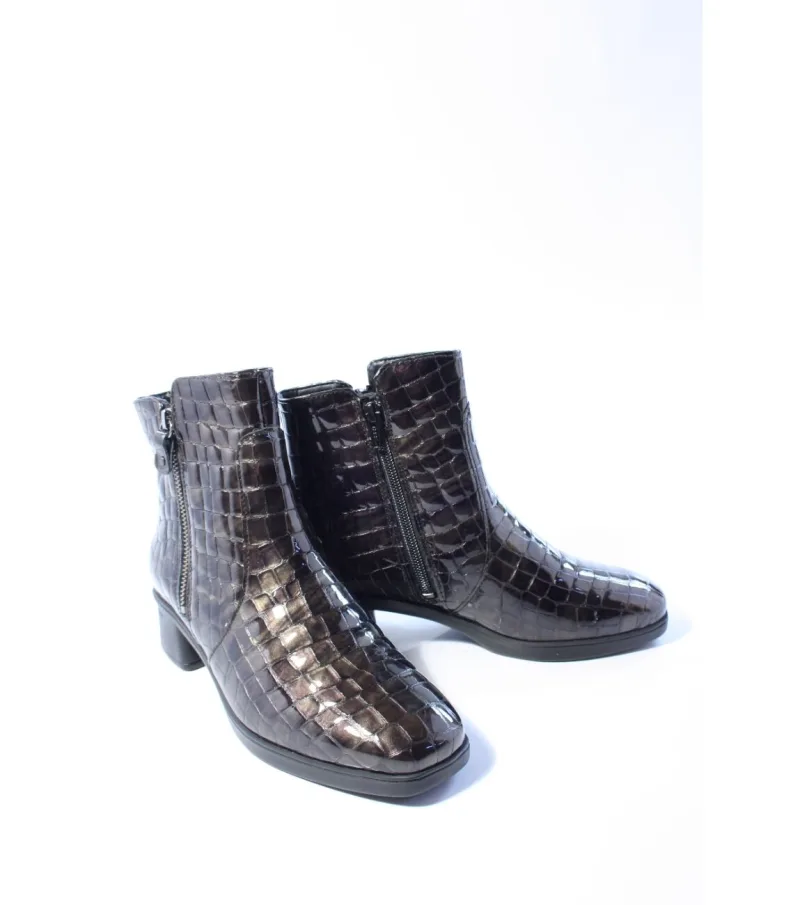 Hartjes Blues 172.1902, enkellaarsjes & boots voor dames in taupe