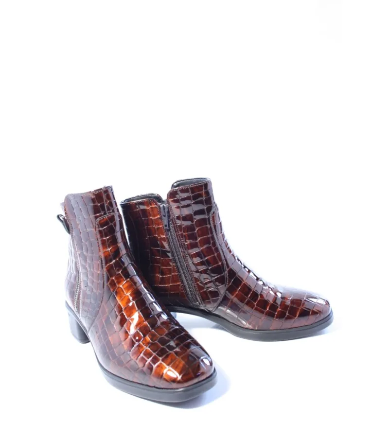 Hartjes Blues 172.1902, enkellaarsjes & boots voor dames in cognac