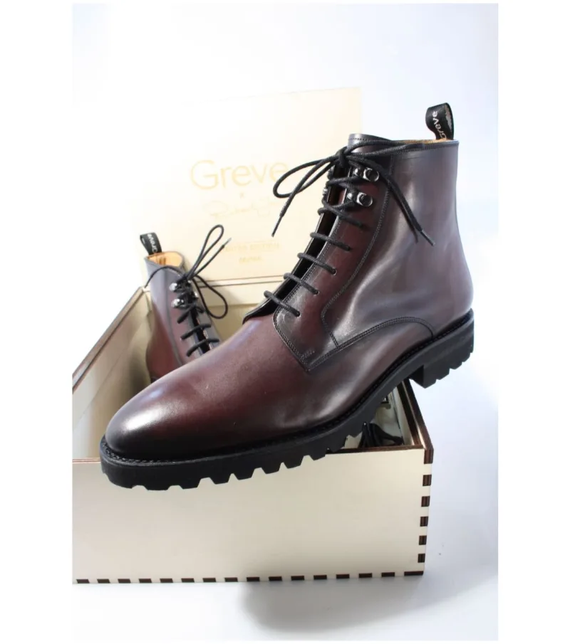 Greve 5524.01-RF Limited Set RJ, enkellaarsjes & boots voor heren in bruin