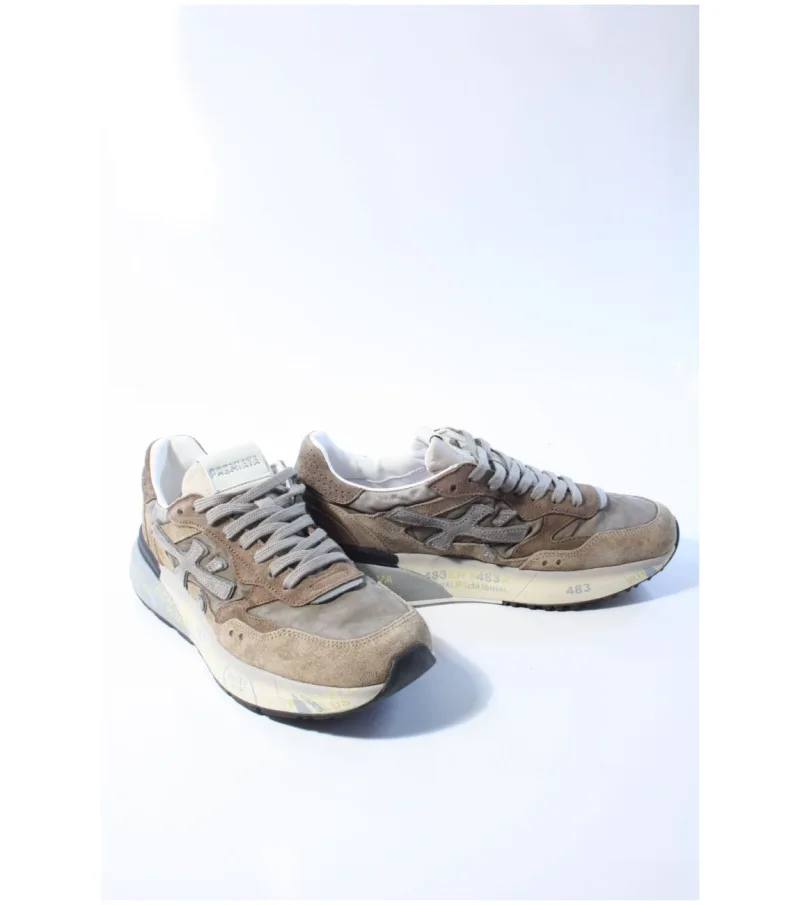 Premiata Mick 8437, sneakers voor heren in beige