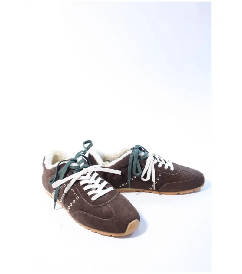 Nubikk Billy Lou Fur II, sneakers voor dames in bruin