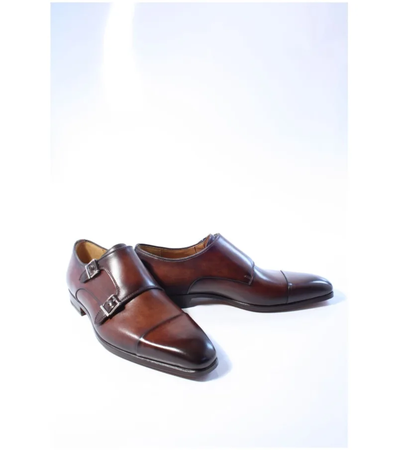 Magnanni gespschoenen 40,5, nette schoenen voor heren in bruin