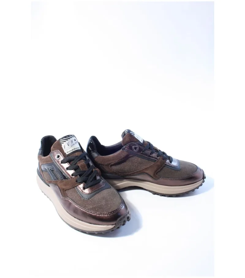 Floris Van Bommel 10170 Noppi, sneakers voor dames in bruin