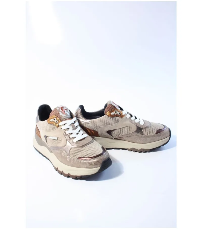 Floris Van Bommel 10164 Treni, sneakers voor dames in beige