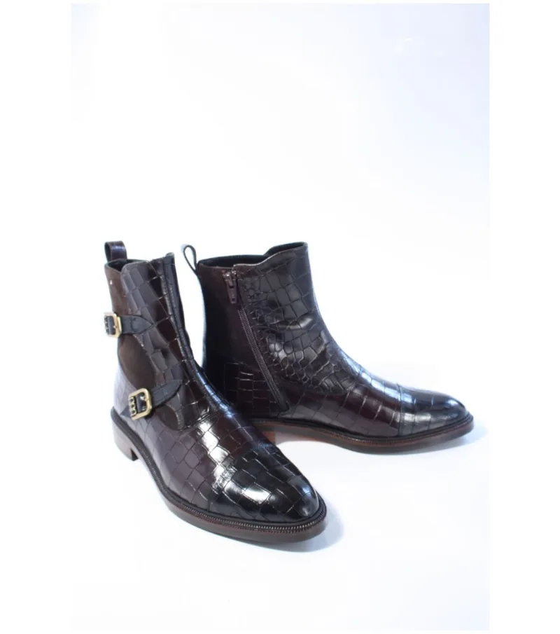 Pertini 33316, enkellaarsjes & boots voor dames in bruin