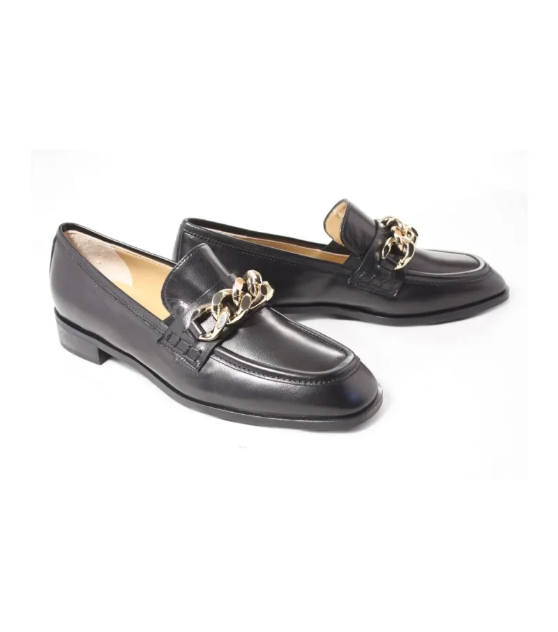 Nalini 21E023, instappers & loafers voor dames in zwart