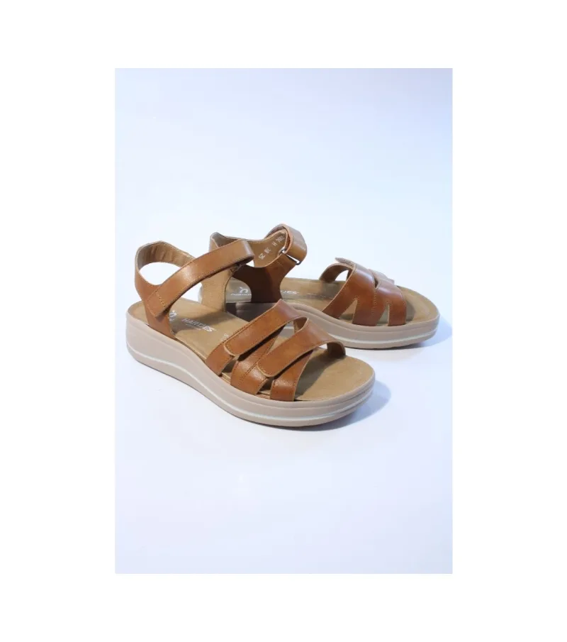 Hartjes Woogie 132.2004, sandalen voor dames in cognac