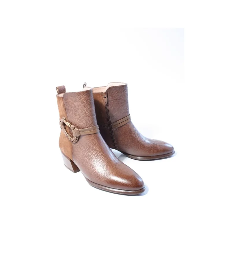 Hispanitas Phi254297, enkellaarsjes & boots voor dames in bruin