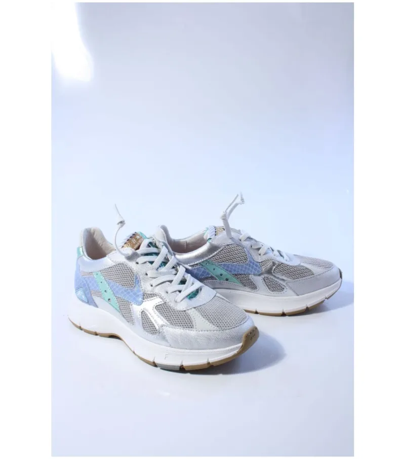 Floris Van Bommel SFW-10152, sneakers voor dames in zilver
