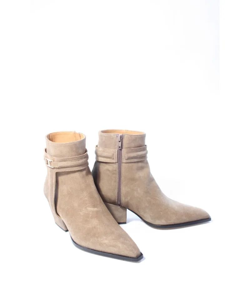 Toral Cossima, enkellaarsjes & boots voor dames in taupe