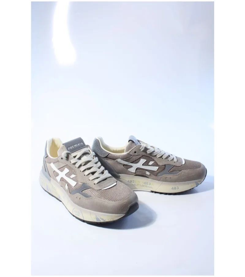 Premiata MICK 8118, sneakers voor heren in taupe