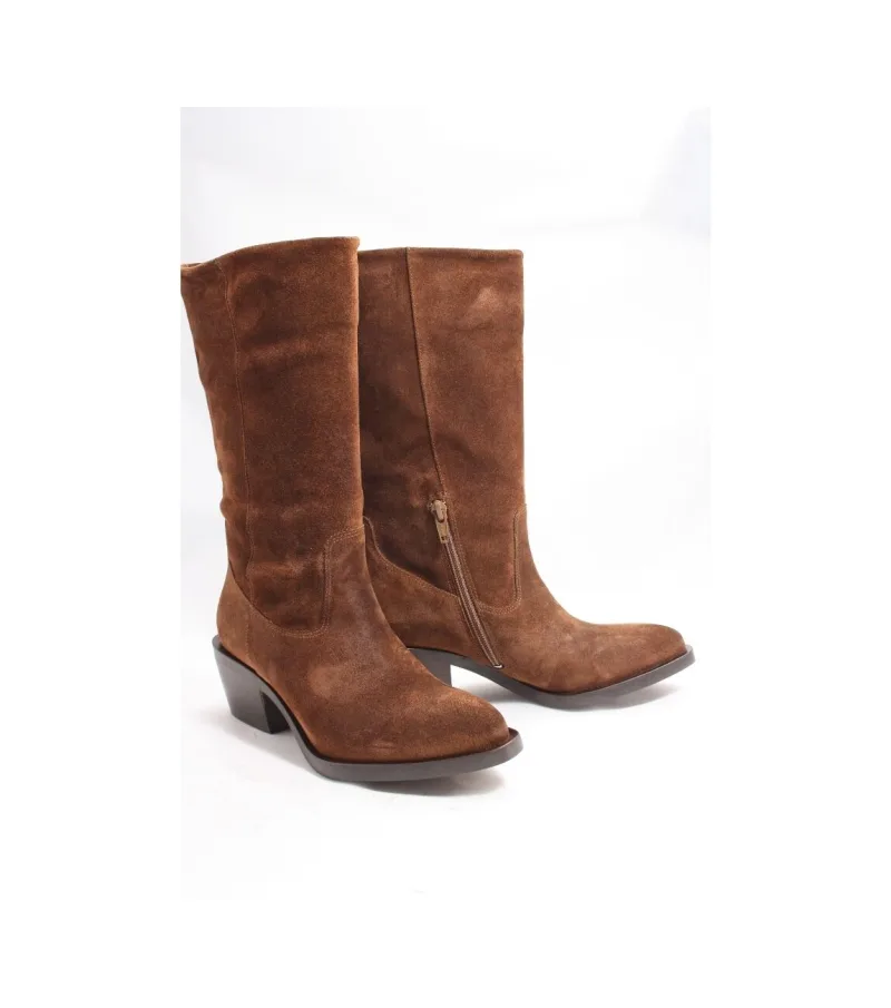 Via Vai 5508040, laarzen voor dames in cognac