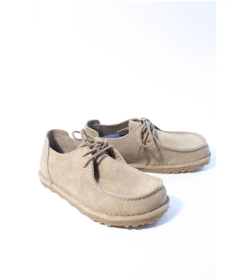 Birkenstock Utti Lace, veterschoenen voor dames in taupe