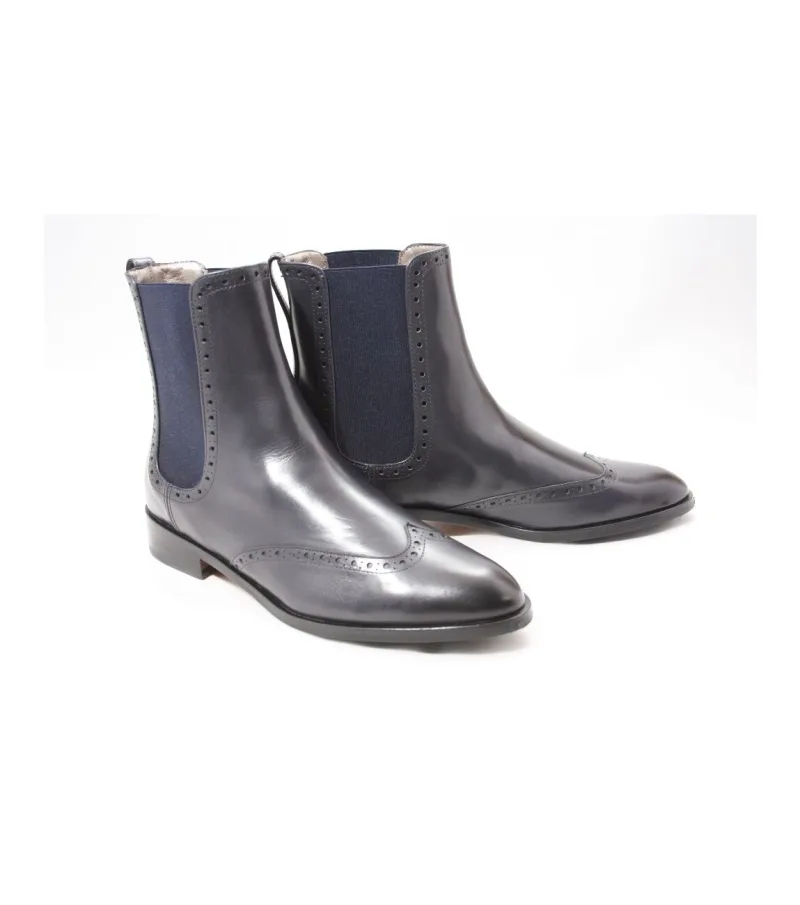 Pertini 15180, enkellaarsjes & boots voor dames in blauw
