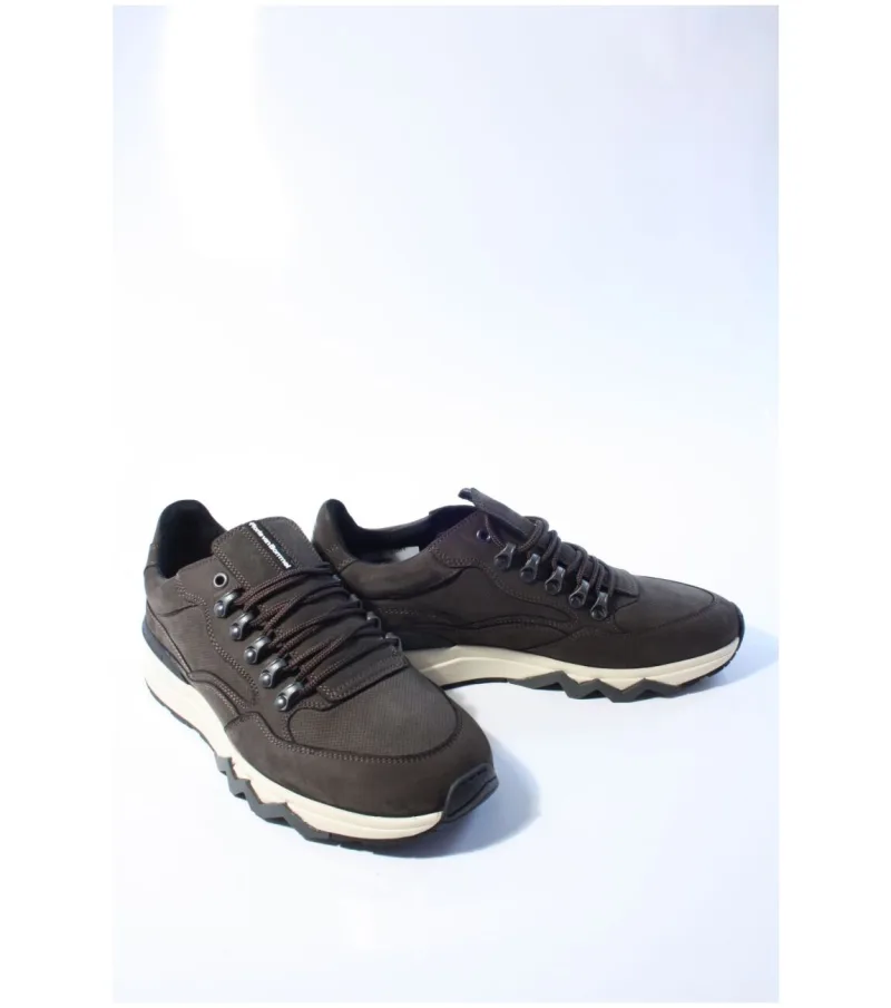 Floris Van Bommel 10135 De Zager, sneakers voor heren in bruin