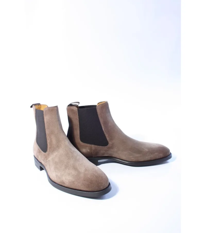 Magnanni 26319, enkellaarsjes & boots voor heren in taupe