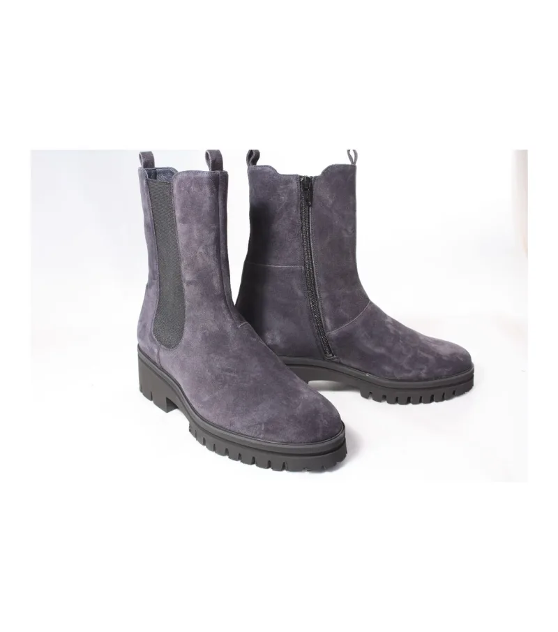 Hassia 306322, enkellaarsjes & boots voor dames in blauw