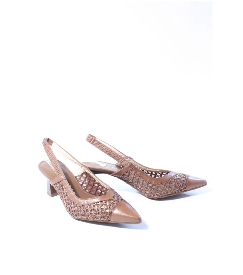 Hispanitas slingback, pumps voor dames in bruin