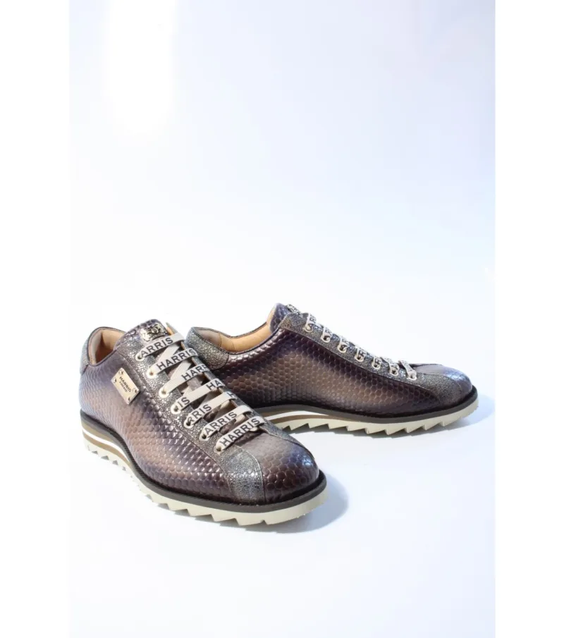 Harris 2892, sneakers voor heren in taupe