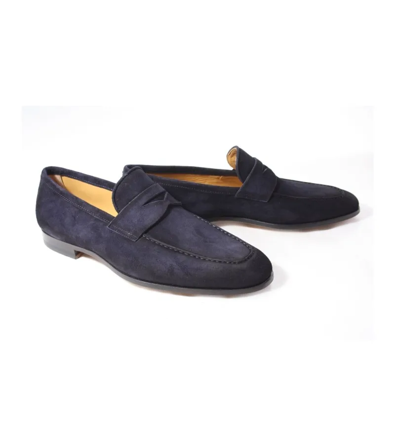 Magnanni 23802, instappers & loafers voor heren in blauw