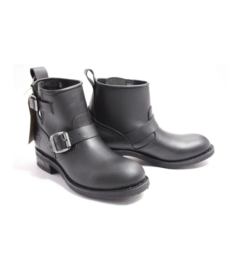 Sendra biker boots, laarzen voor dames in zwart