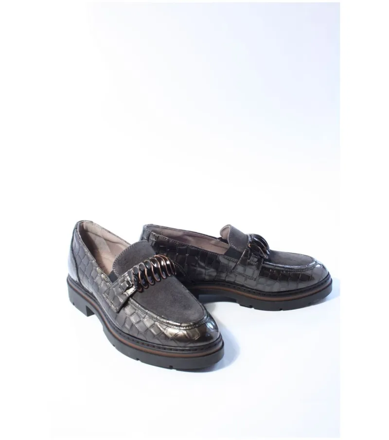 DL Sport 7192 Versione 05, instappers & loafers voor dames in grijs