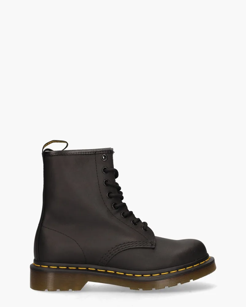 Dr. Martens 1460 Pascal Greasy, enkellaarsjes & boots voor dames in zwart