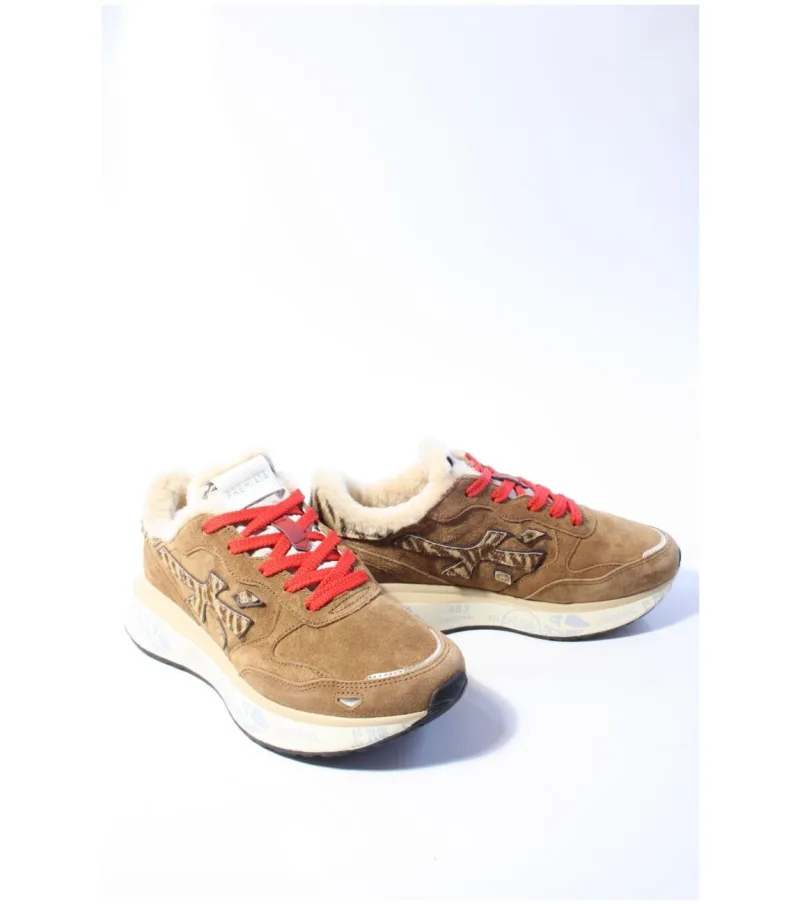 Premiata Lauryn 8532, sneakers voor dames in bruin, foto 2 van 2