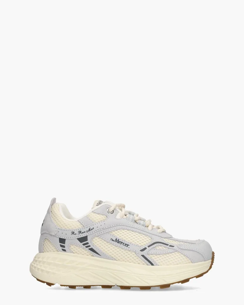 Mercer Amsterdam The Re-Run Max Suède, schoenen voor dames in off-white/lichtblauw