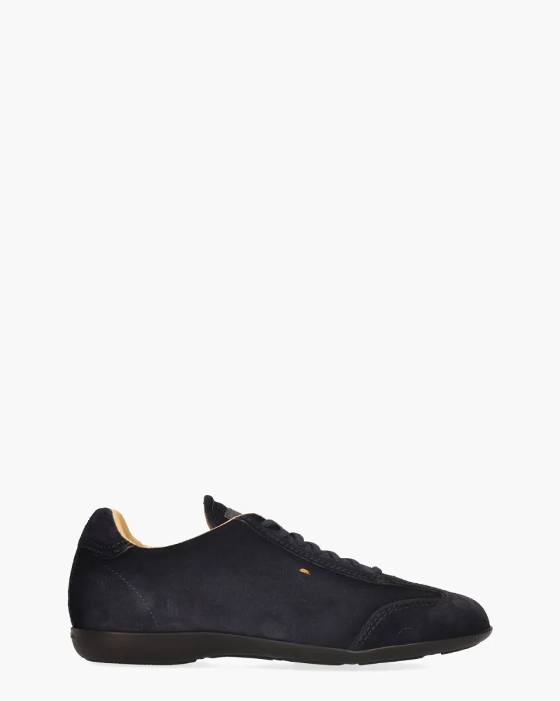 Santoni 14398, sneakers voor heren in donkerblauw