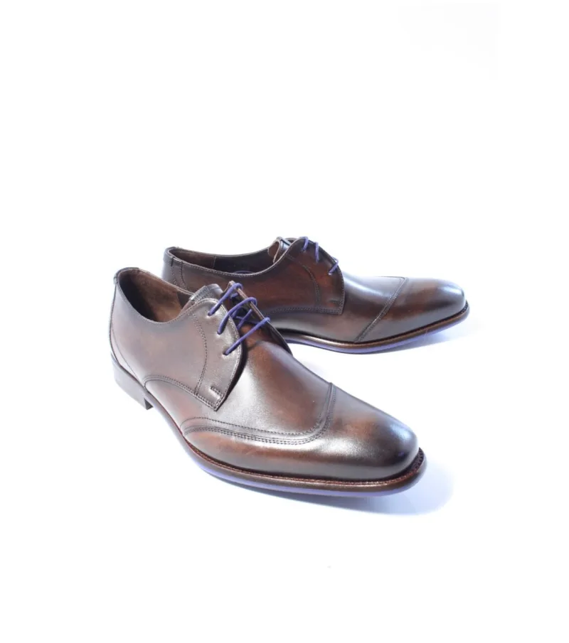Van Bommel De Stijler 07.04, veterschoenen voor heren in bruin, foto 2 van 2