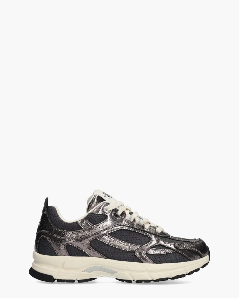 Mercer Amsterdam Mercer The Re-Run Cracked, sneakers voor dames in donkergrijs