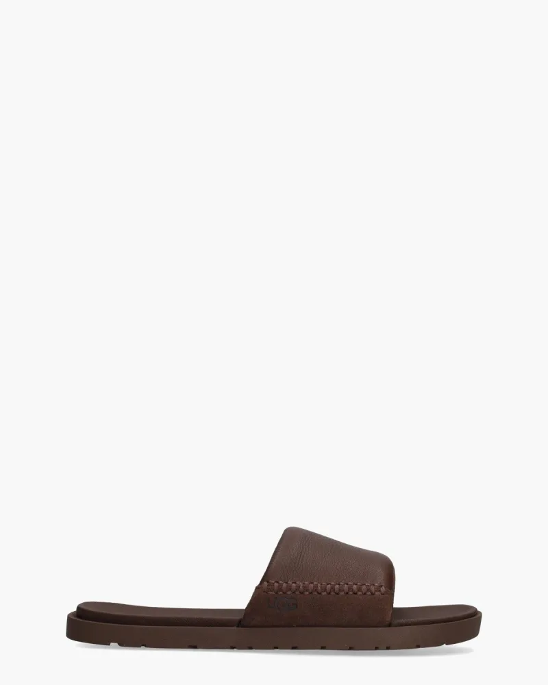 UGG Seaside II Slide Luggage, slippers voor heren in bruin
