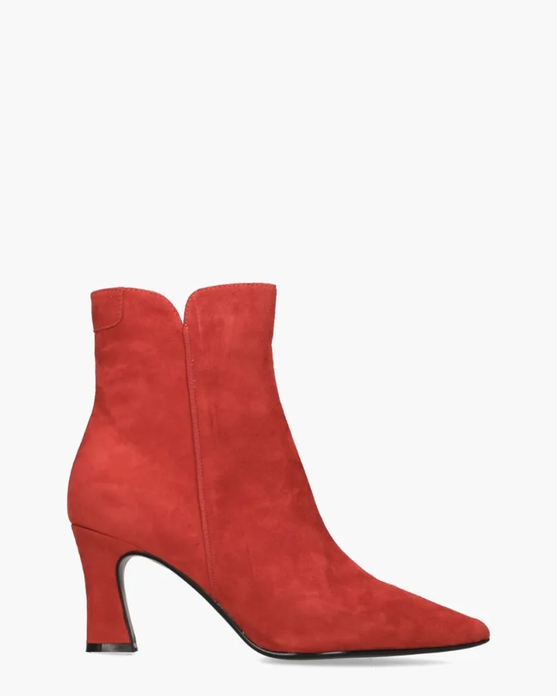 Di Lauro Sterre Donkerrood, enkellaarsjes & boots voor dames in rood