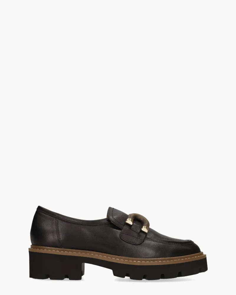 Gioia Yiyi, instappers & loafers voor dames in zwart