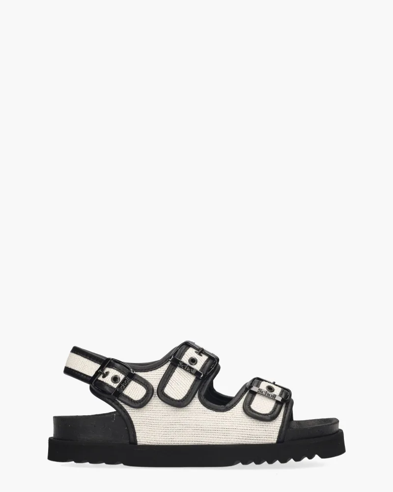 Scholl Juliette, sandalen voor dames in zwart/wit