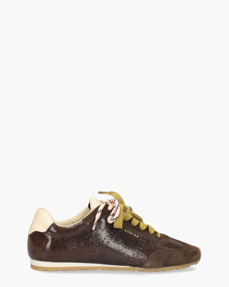 Nubikk Billy Lou, sneakers voor dames in donkerbruin