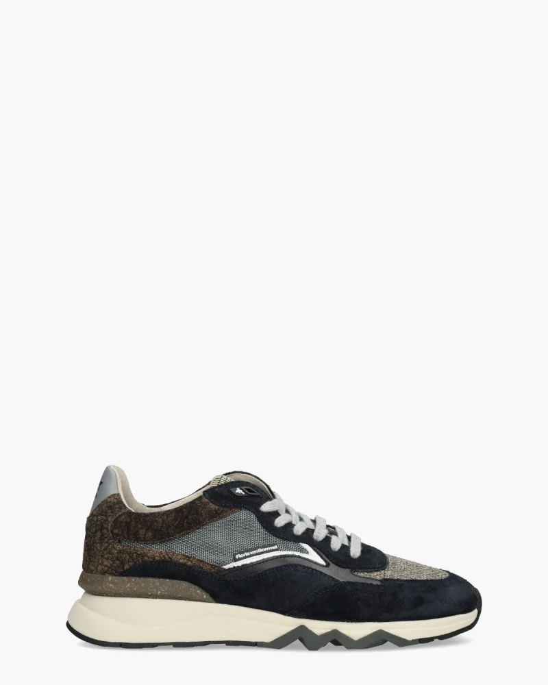 Floris Van Bommel De Zager 05.25, sneakers voor heren in blauw